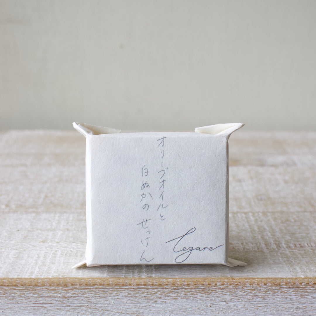 オリーブオイルと白ぬかのせっけん（顔用）